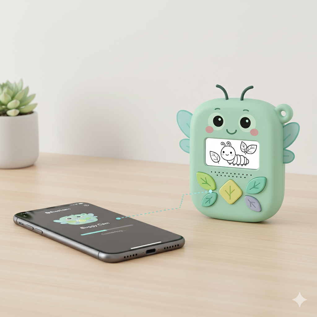 Monochrome screen close-up