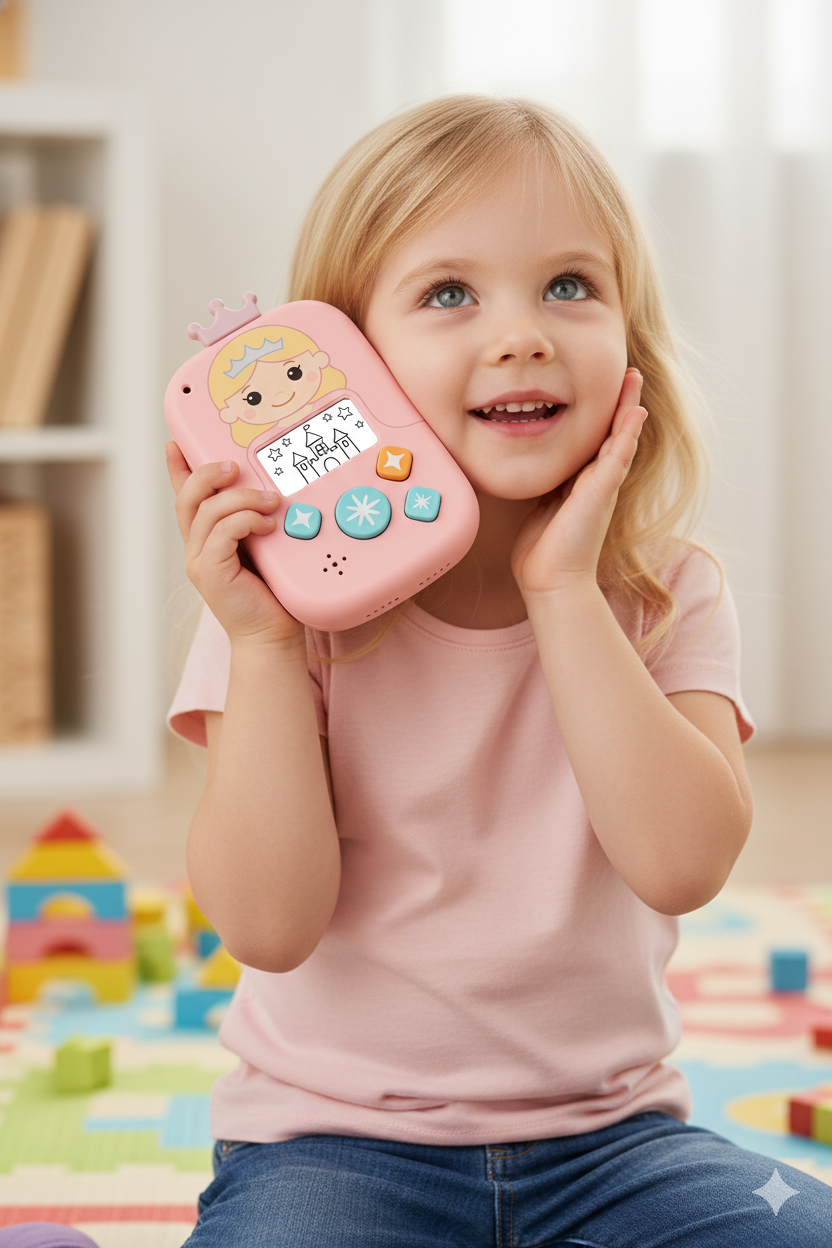 With child listening